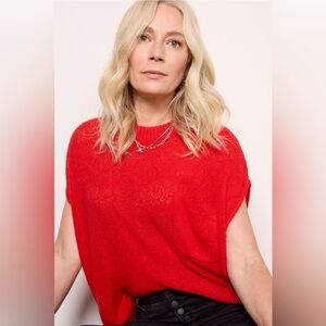 LNA Maren Sweater Bright red. Current in season at Evereve